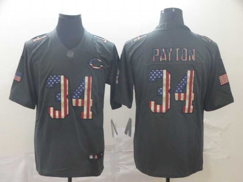 Nike Bears 34 Walter Payton 2019 Salute To Service USA Flag Fashion Limited Jersey,We sell and wholesale Nike Bears 34 Walter Payton 2019 Salute To Service USA Flag Fashion Limited Jersey on line form chian!